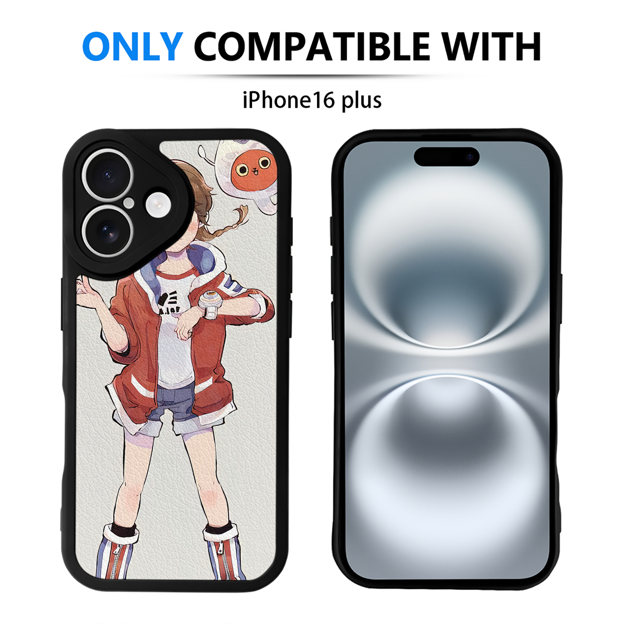 （画像用） 妖怪ウォッチ Yo-kai Watch 【iPhone 16シリーズ対応】シリコンスマホケース（レザー調） 材質：シリコン